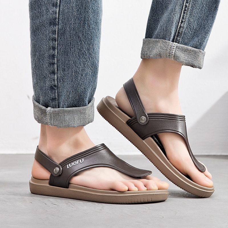 Slippers Heren Snuifje Zachte Bodem Antislip Strandschoenen 2024 Nieuwe Casual Eva Sandalen Pantoffels Schoenen