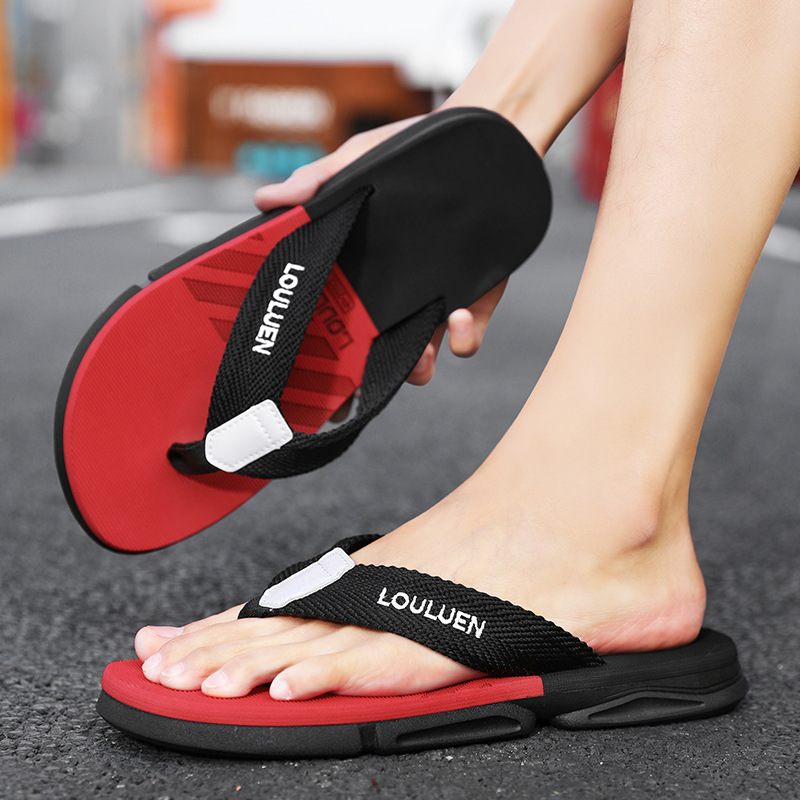 Slippers Heren Zomer Antislip Pinch Badsandalen Strand Trendy Sport Casual Sandalen