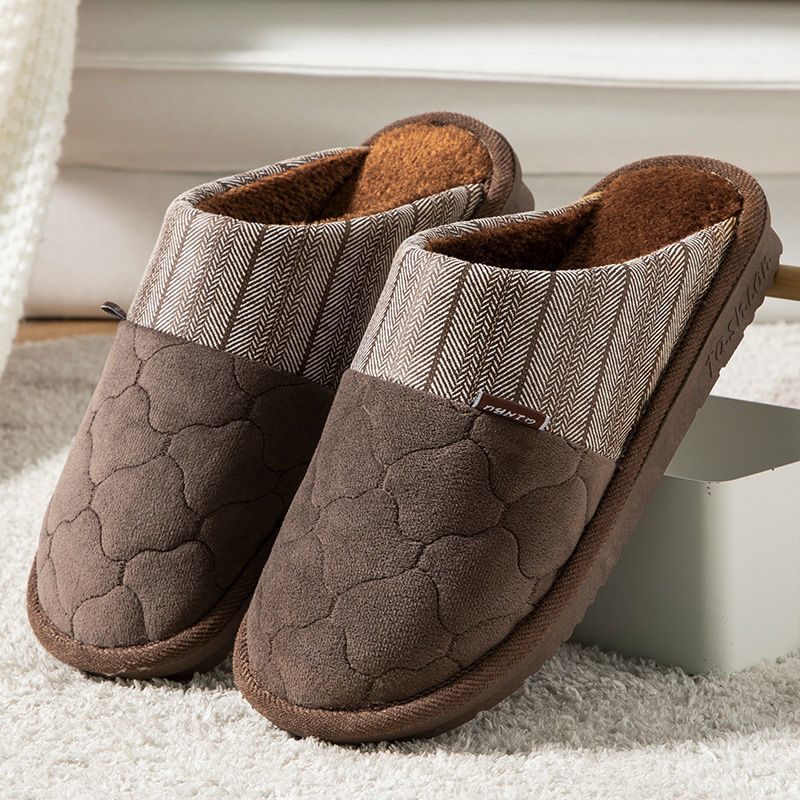 Warme Schoenen Heren Katoenen Pantoffels Mannen Plus Size Winter Verdikte Antislip Dikke Zool Zak Hak Slippers Modellen