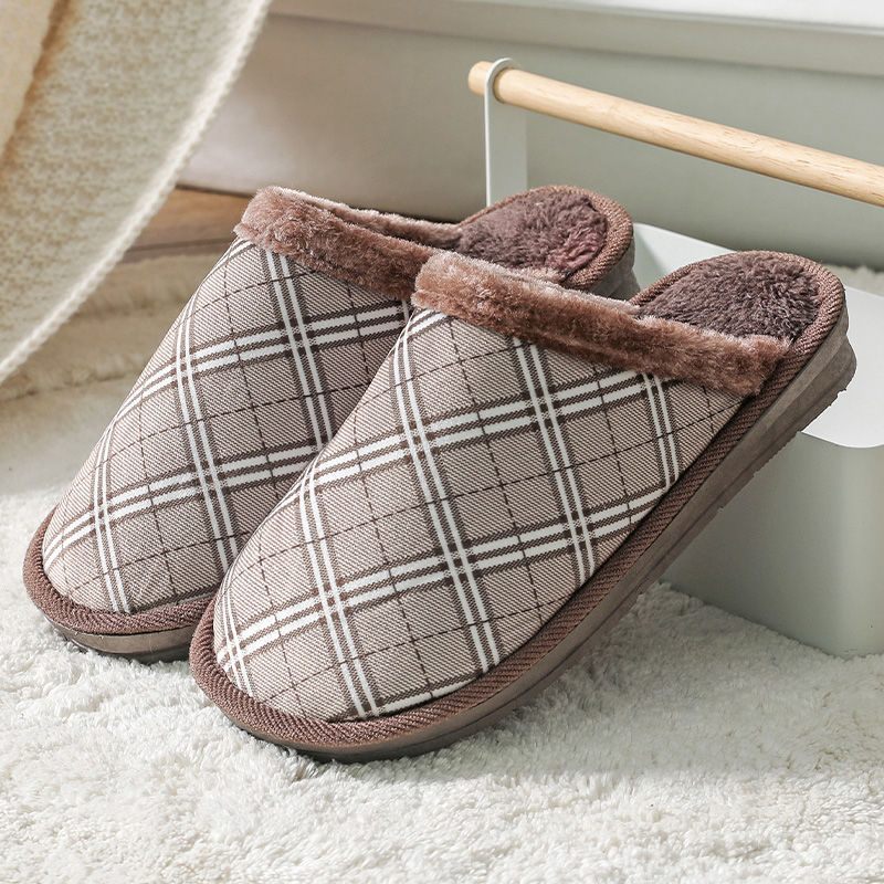 Warme Schoenen Heren Katoenen Pantoffels Mannen Plus Size Winter Verdikte Antislip Dikke Zool Zak Hak Slippers Modellen