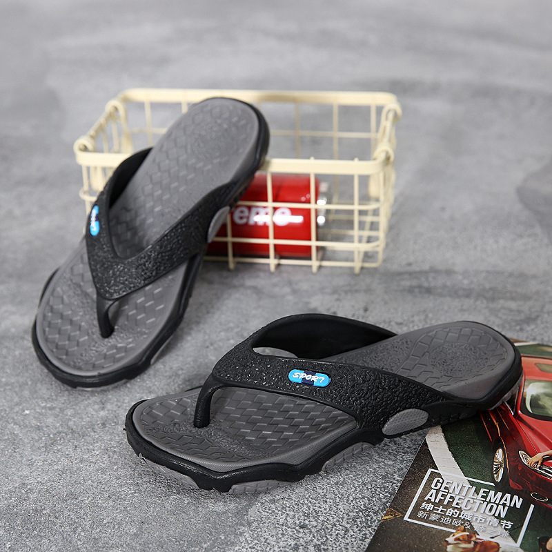 Zomer Antislip Flip-flop Sandalen Pantoffels Casual Persoonlijkheid Flip-flops Heren Outdoor Strand Tij Slepen