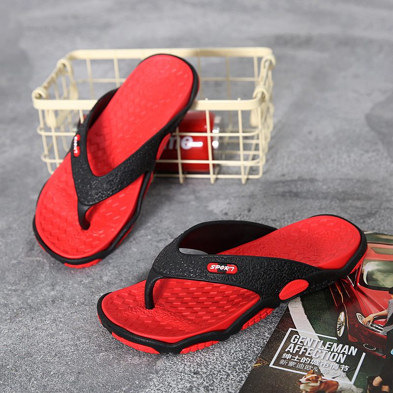 Zomer Antislip Flip-flop Sandalen Pantoffels Casual Persoonlijkheid Flip-flops Heren Outdoor Strand Tij Slepen