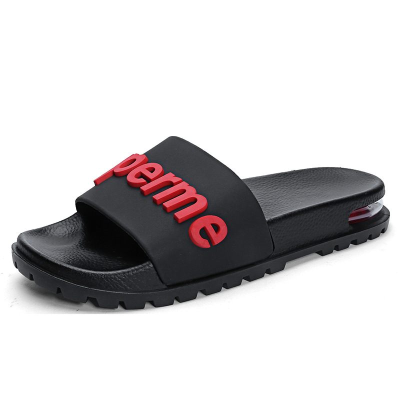 Zomer Nieuwe Schoenen Luchtkussen Mannen Indoor Trend Persoonlijkheid Badkamer Zachte Bodem Strand Sandalen Slippers