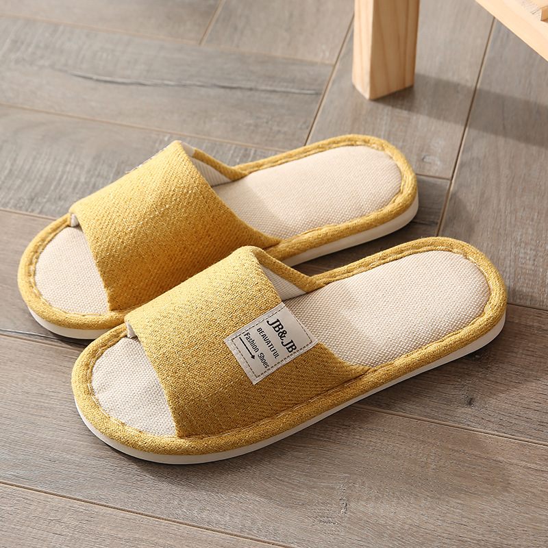 Zomer Thuis Indoor Vloer Non-slip Linnen Slippers Vier Seizoenen Algemeen Mannen En Vrouwen Lente En Herfst Katoen