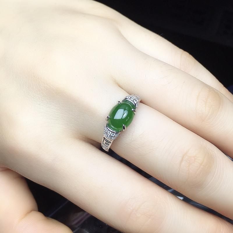 925 Verzilverde Chrysopraas Edelsteen Ring Vrouw Rode Agaat Sfeer Mode Verjaardagscadeau