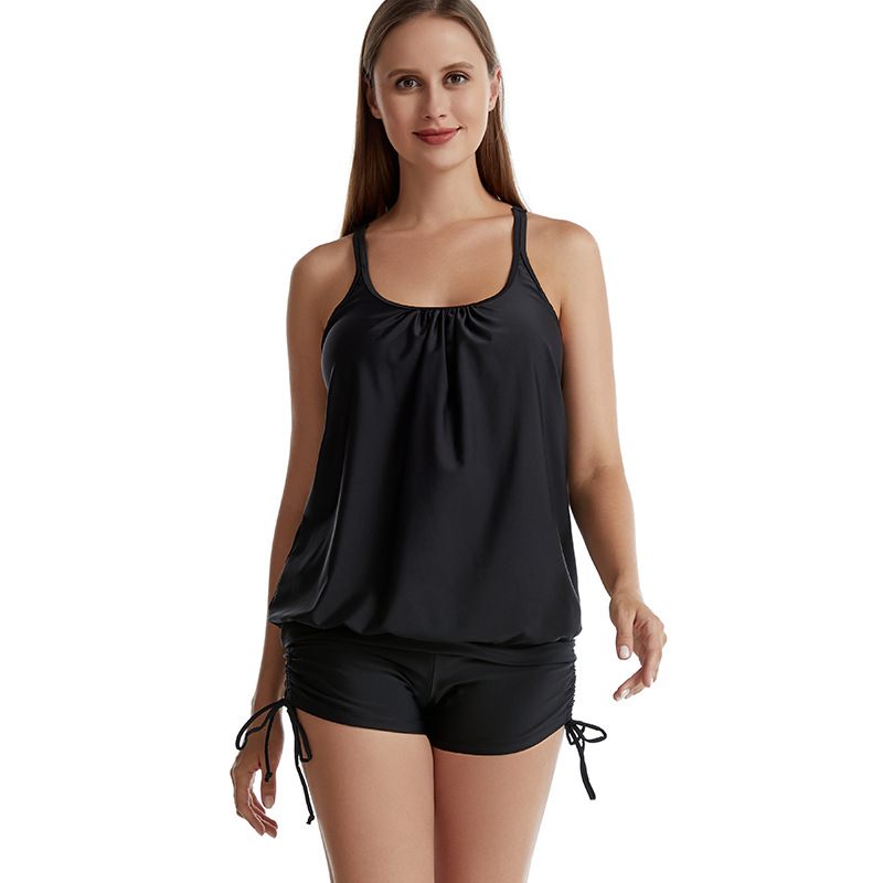 Nieuw Badpak Dames Bedrukt Tweedelig Split Boxer Tankini