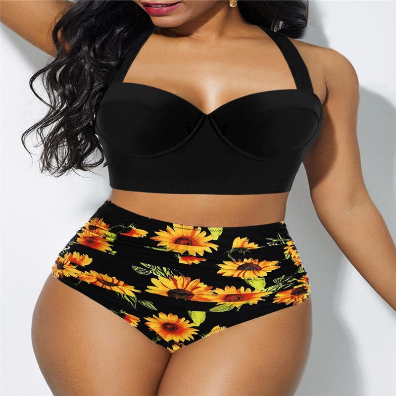 Nieuw Badpak Dames Sexy Print Grote Maten Bikini Split