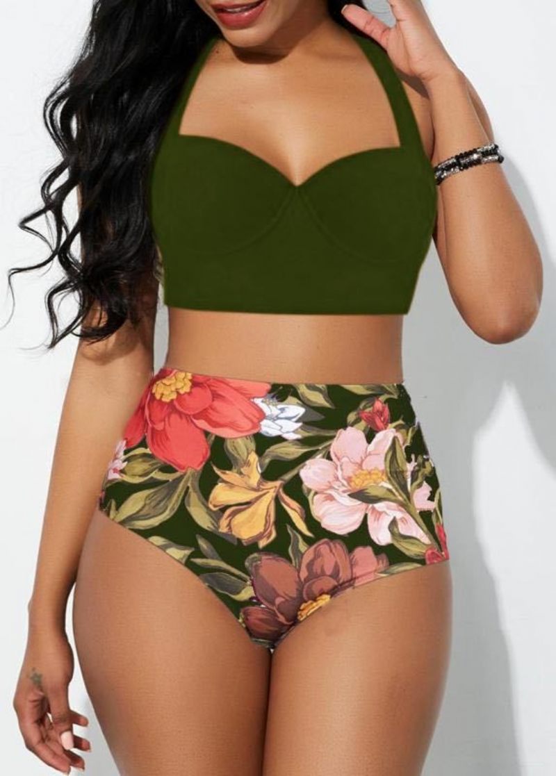 Nieuw Badpak Dames Sexy Print Grote Maten Bikini Split