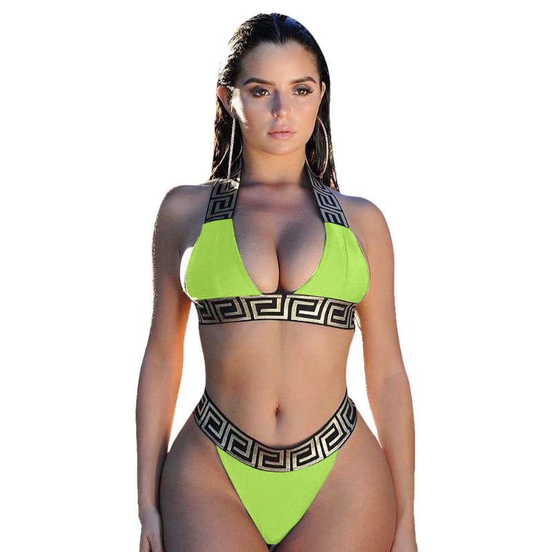 Tweedelige Bikiniset Met Zomerprint