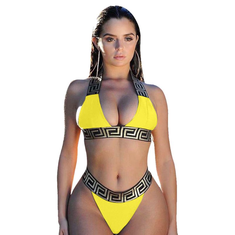 Tweedelige Bikiniset Met Zomerprint