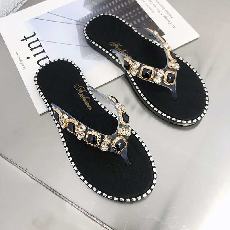 2024 Slippers Dames Zomer Sandalen Flip Flops Strass Mode