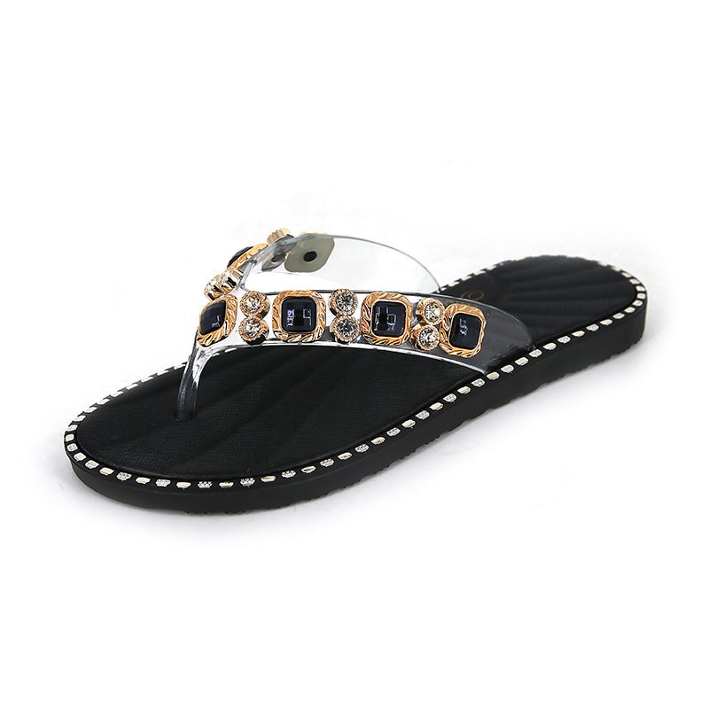 2024 Slippers Dames Zomer Sandalen Flip Flops Strass Mode