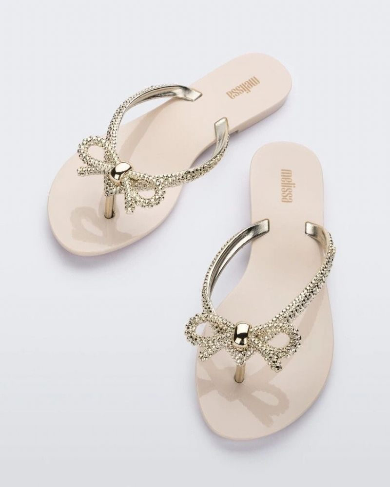 Braziliaanse Melissa Vrouwelijke Sandalen 2024 Nieuwe Zomer Dames Slippers Boog Vakantie Strandschoenen