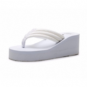 Dikke Riem Bodem Antislip Slippers Dames 6.5 cm Hoge Hak