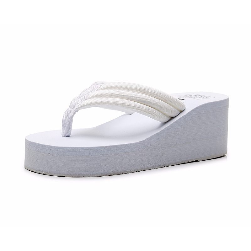 Dikke Riem Bodem Antislip Slippers Dames 6.5 cm Hoge Hak