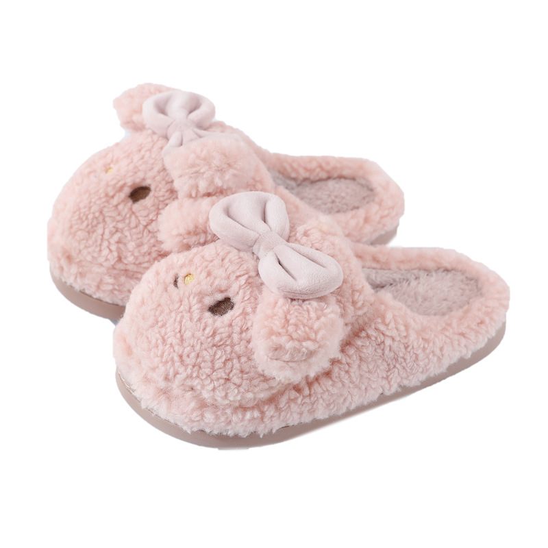 Herfst En Winter Katoenen Pantoffels Meisje Schattig Woonhuis Indoor Warme Pluche