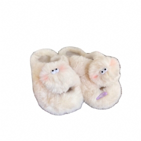 Herfst En Winter Nieuwe Damesschoenen Met Dikke Zolen Cartoon Roze Liefde Schattige Meisjes Outdoor Katoenen Dweil