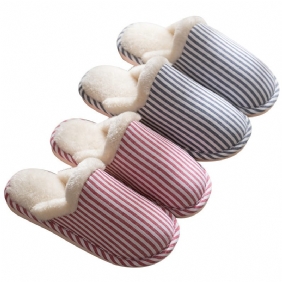 Katoenen Pantoffels Dames Herfst En Winter Huis Warme Antislip Dikke Bodem Heren Indoor Pluche