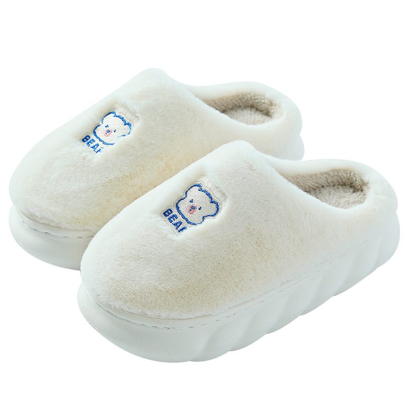 Katoenen Pantoffels Dames Winter Schattige Binnenhuisinrichting Dikke Bodem Pluche Antislip