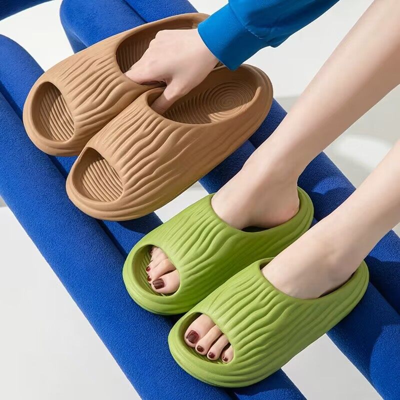 Nieuwe Zomer Kokosnoot Bittere Pompoen Rimpels Thuis Indoor Dikke Bodem Vier Seizoenen Badkamer Slippers Vrouwen