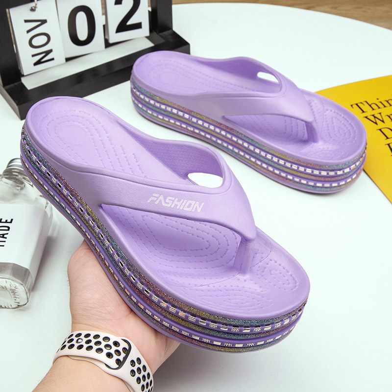 Plateauschoenen Strandschoenen Met Dikke Zolen Zomer Casual Mode Damesschoenen Slippers Antislip Damesslippers