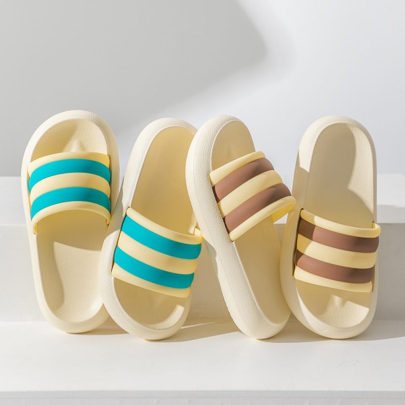 Slippers Dames Zomer Nieuw Huis Indoor Antislip Badkamer Student Dikke Zolen Woord Paar Sandalen