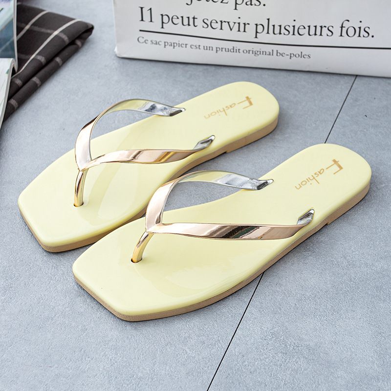 Slippers Dames Zomer Platte Schoenen Mode Snuifje Zachte Bodem Strand Sandalen Pantoffels