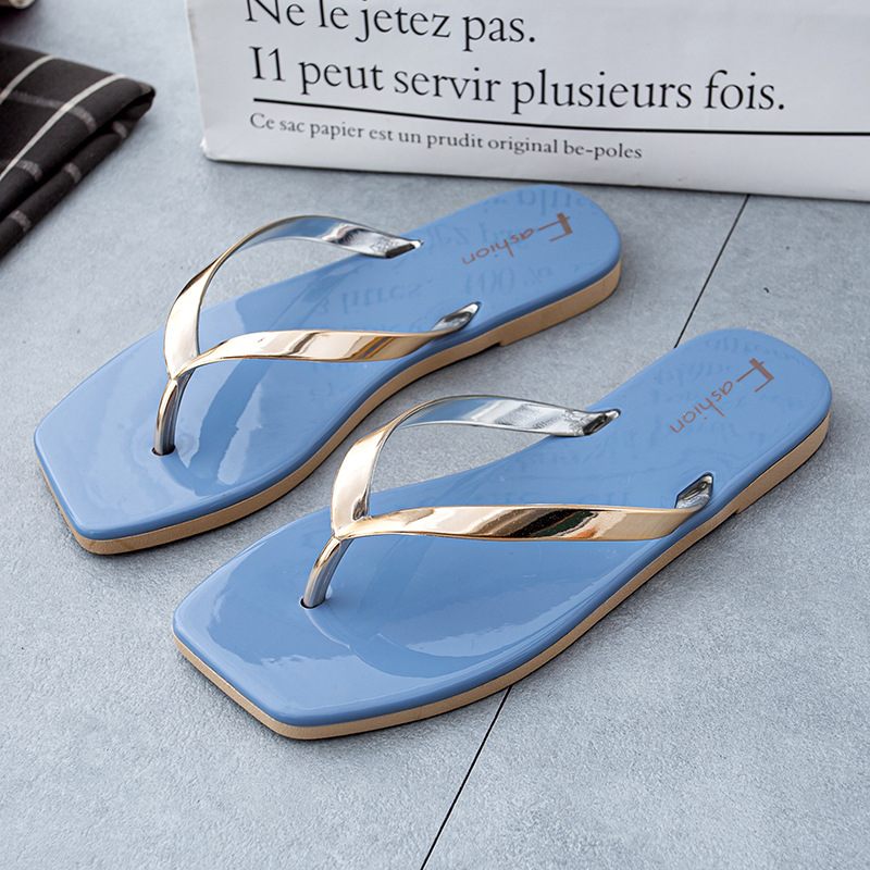 Slippers Dames Zomer Platte Schoenen Mode Snuifje Zachte Bodem Strand Sandalen Pantoffels