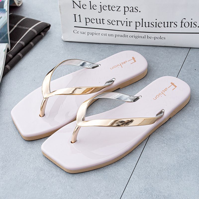 Slippers Dames Zomer Platte Schoenen Mode Snuifje Zachte Bodem Strand Sandalen Pantoffels