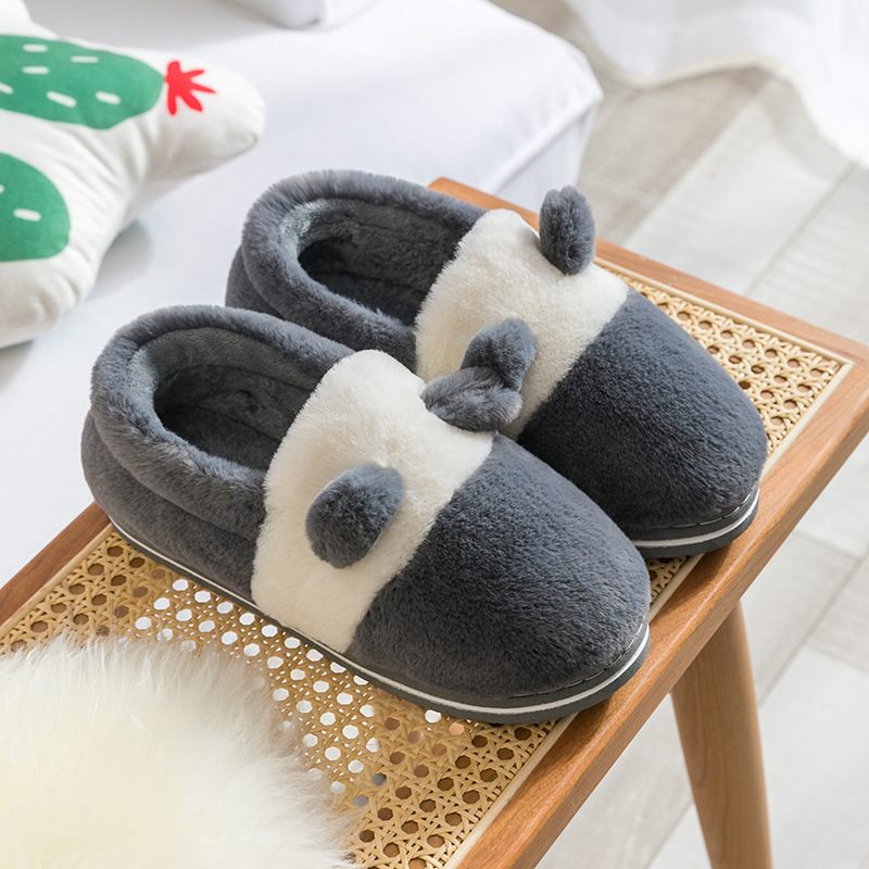 Verpakte Katoenen Pantoffels Dames Winter Pluche Woninginrichting Heren Schattige Indoor Paar Warme Schoenen