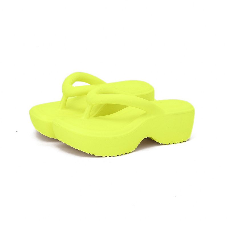 Zhao Lusi Pantoffels Met Dikke Zolen Broodslippers Dames Zomerslippers Antislip Sandalen Strandschoenen