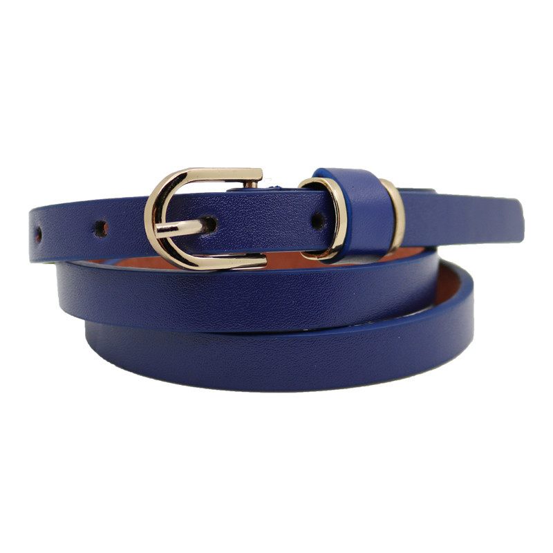 Damesmode Pin Gesp Riem 1.5 Dunne Broekriem Kleurrijke Casual Pu-riem