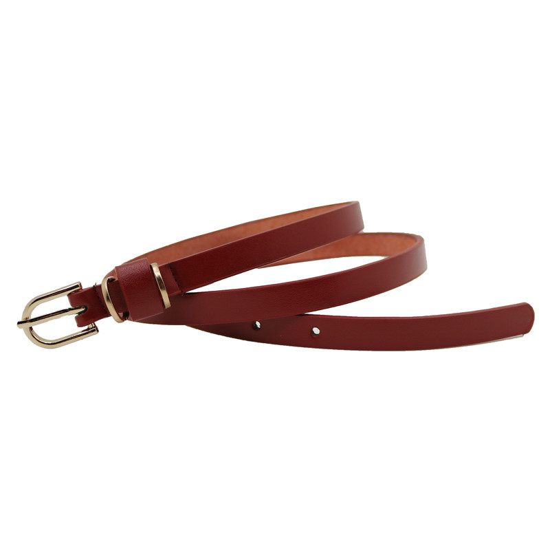 Damesmode Pin Gesp Riem 1.5 Dunne Broekriem Kleurrijke Casual Pu-riem