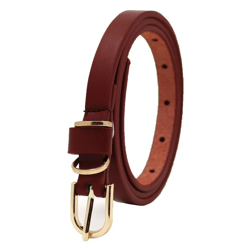 Damesmode Pin Gesp Riem 1.5 Dunne Broekriem Kleurrijke Casual Pu-riem