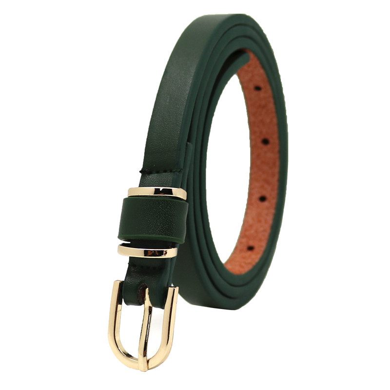 Damesmode Pin Gesp Riem 1.5 Dunne Broekriem Kleurrijke Casual Pu-riem