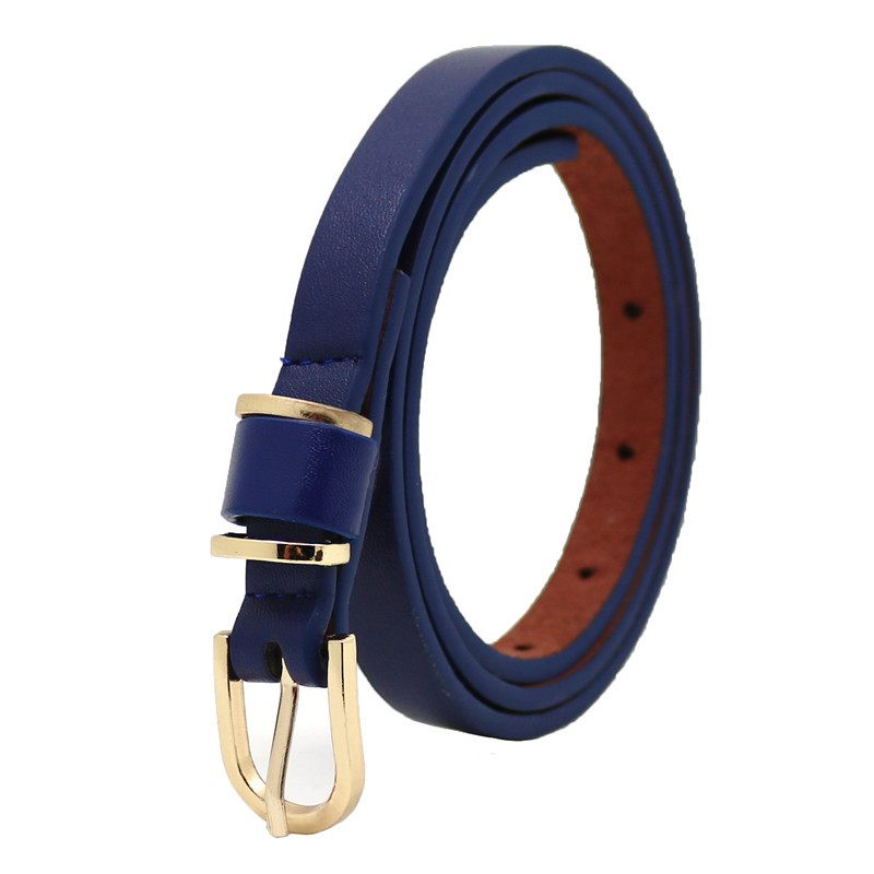 Damesmode Pin Gesp Riem 1.5 Dunne Broekriem Kleurrijke Casual Pu-riem