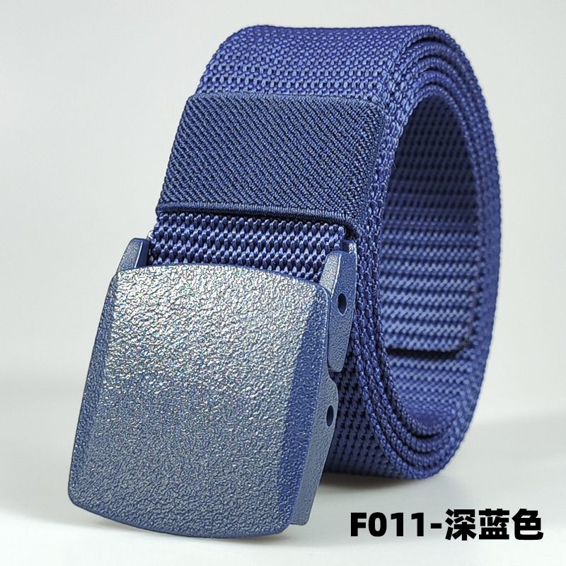 Heren Metaalvrije Tactische Outdoor Nylon Riem Studenten Sportgesp Pp Canvas