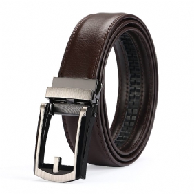 Leren Valse Naaldriem Automatische Gespriem Comfort Click Belt Speciale Riem Voor Heren