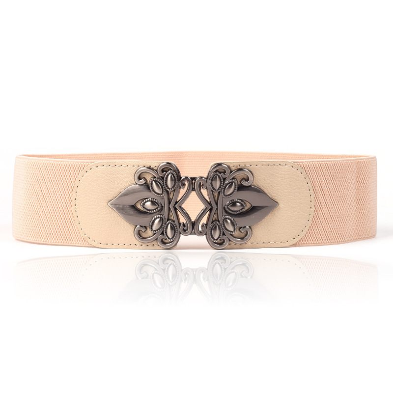 Mode Dames Brede Tailleband Elastische Stretch Riem Vrouwen Taille Decoratie