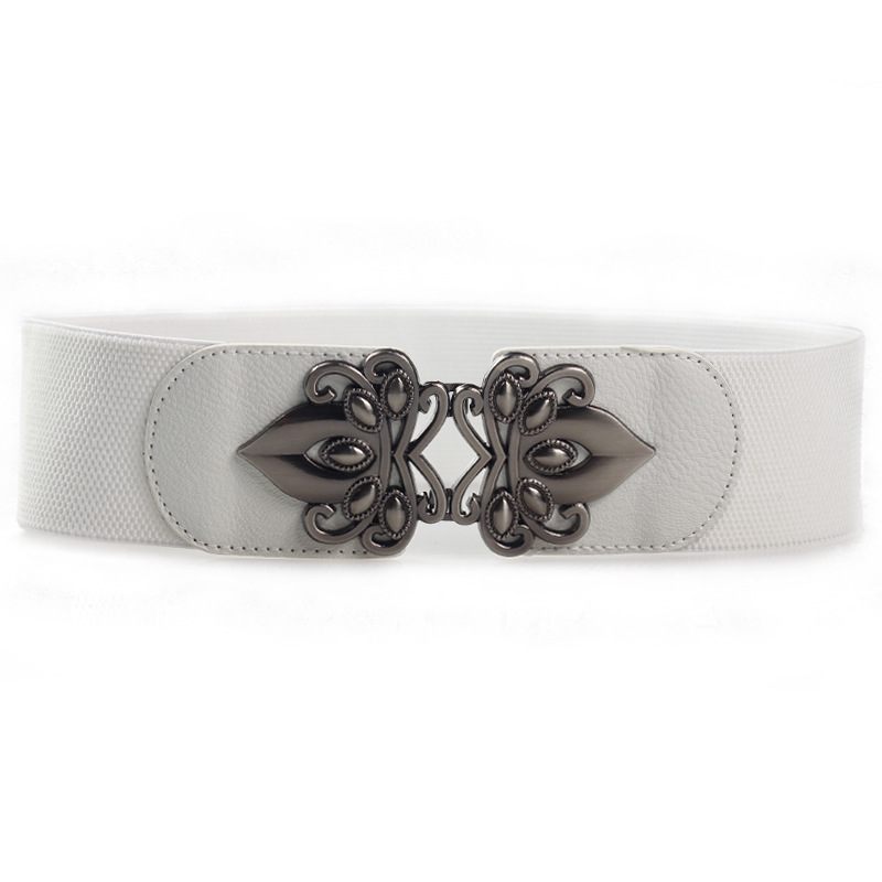 Mode Dames Brede Tailleband Elastische Stretch Riem Vrouwen Taille Decoratie