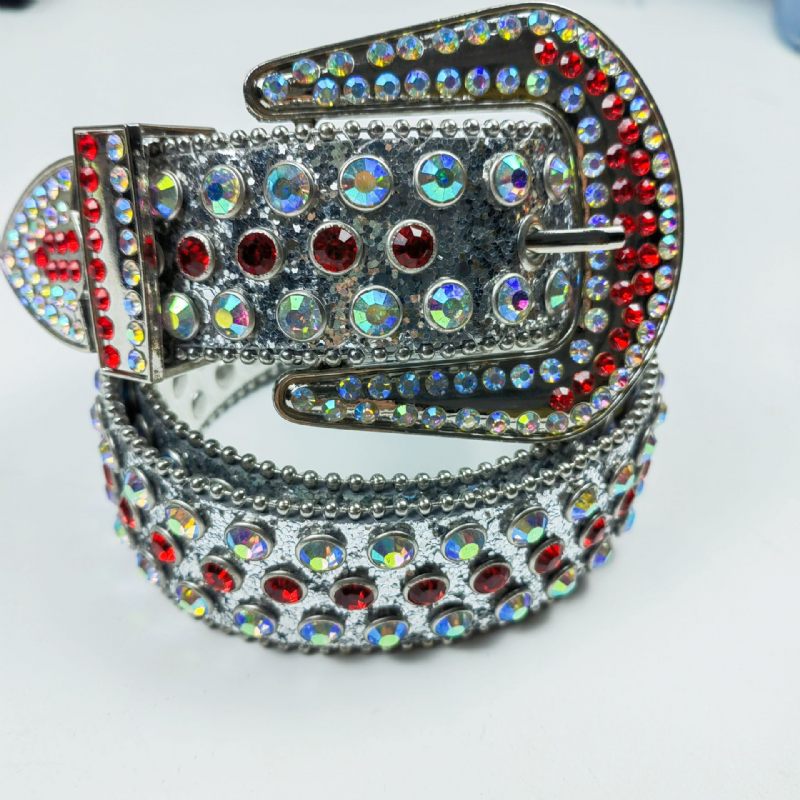 Nieuwe Strass Pailletten Brede Riem Mode Geen Gat Blote Lichaam Blauwe Dames Prom