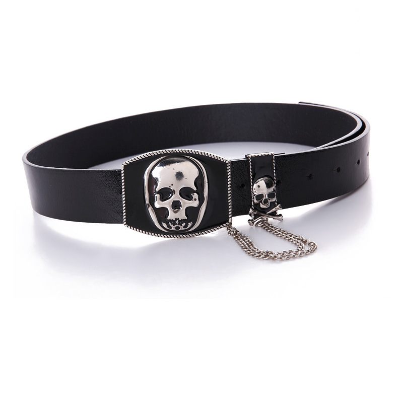 Zomer Nieuwe Straat Persoonlijkheid Unisex Riem Punk Mode Schedel Dame