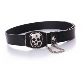 Zomer Nieuwe Straat Persoonlijkheid Unisex Riem Punk Mode Schedel Dame