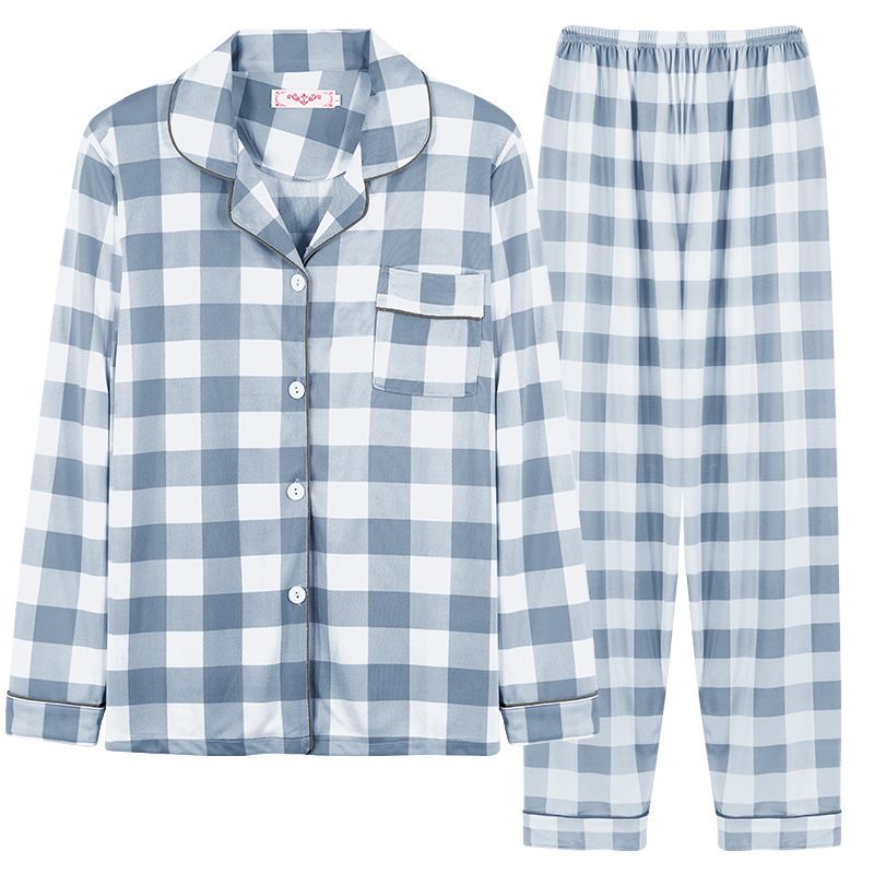 Broeken Met Lange Mouwen Pyjama's Dames Revers Vest Strepen Set Huiskleding