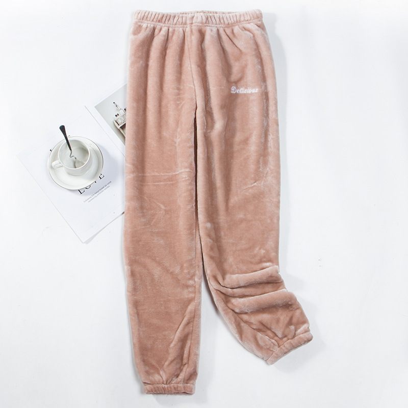 Dames Pyjama Losse Flanellen Warme Broek