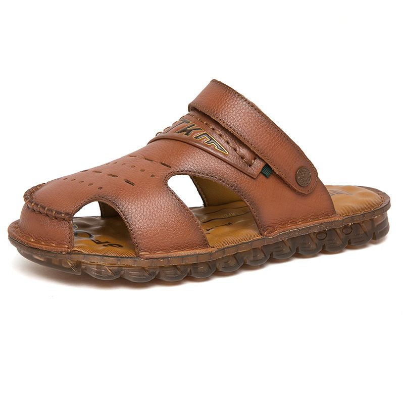 2024 Heren Zomer Nieuwe Sandalen Zachte Zool Comfortabele Sport Vrije Tijd Ademend Strand Slippers