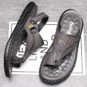 2024 Nieuwe Sandalen Heren Zomer Trend Dual-use Rijsandalen Pantoffels Grijze Strandsandalen