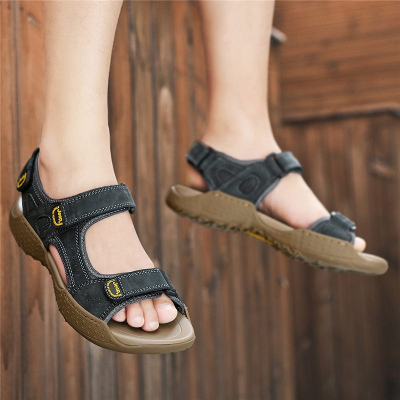 2024 Nieuwe Zomer Antislip Slijtvaste Sandalen Heren Outdoor Casual Strandschoenen