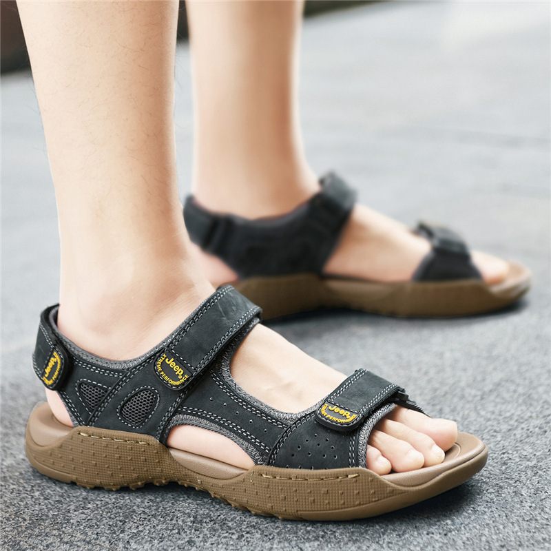 2024 Nieuwe Zomer Antislip Slijtvaste Sandalen Heren Outdoor Casual Strandschoenen