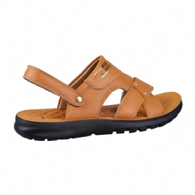 2024 Zomer Nieuwe Sandalen Heren Buitensporten Strandschoenen Casual Leren Kindersandalen Met Zachte Zolen